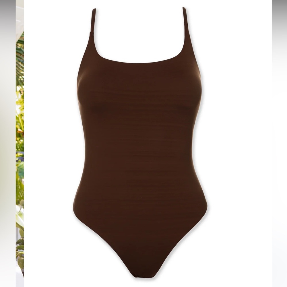 ⭐️Source Unknown Dark Brown One Piece Swimsuit